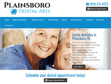 Tablet Screenshot of plainsborodentalarts.com